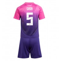 Camiseta Alemania Pascal Gross #5 Segunda Equipación Replica Eurocopa 2024 para niños mangas cortas (+ Pantalones cortos)